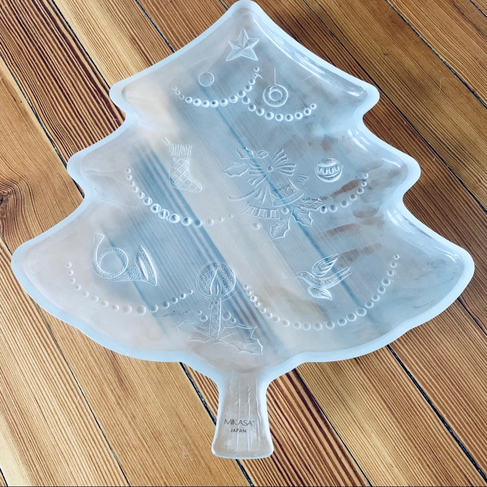 Vintage Mikasa Japan Christmas Tree Serving Plate